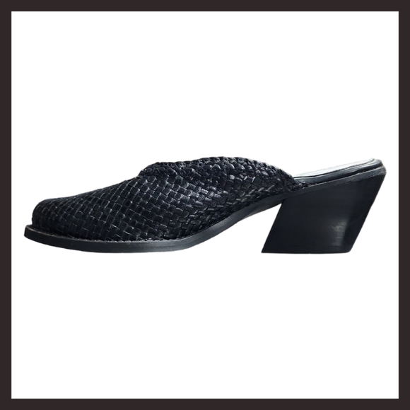 Jeffrey Campbell | Avanti Weave Leather Slip-on Mules (8/39) - Picture 5 of 13